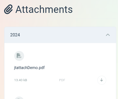 JtAttach demo accordeon